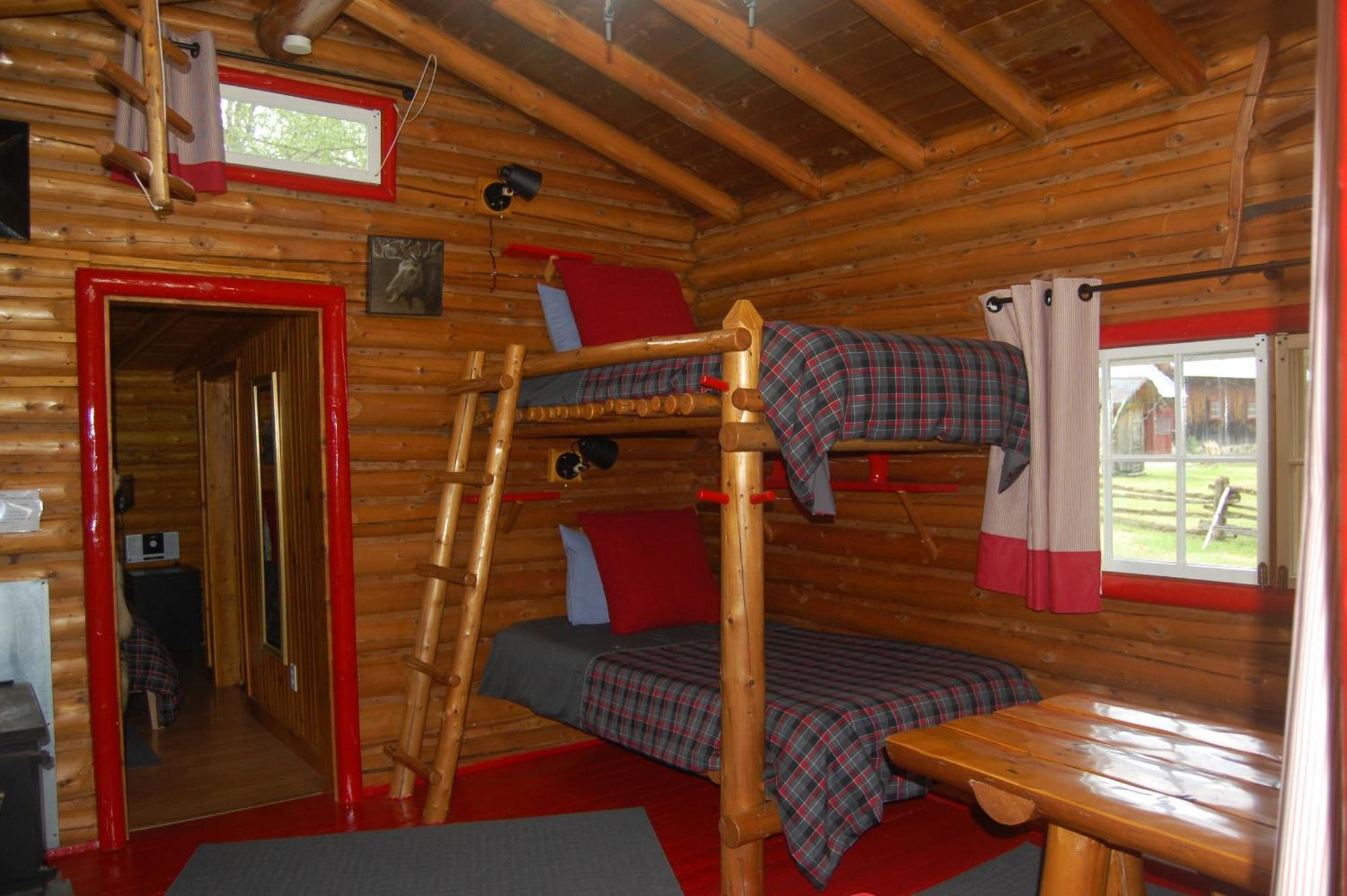 Domaine Le Bostonnais - Le Village En Bois Rond La Tuque Ruang foto